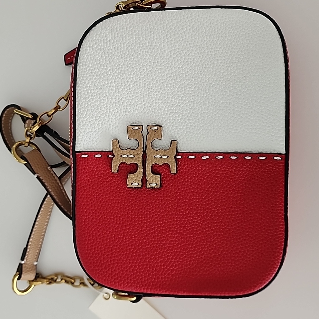 Nwt Tory Burch Mcgraw Color Block Camera Crossbody Bag